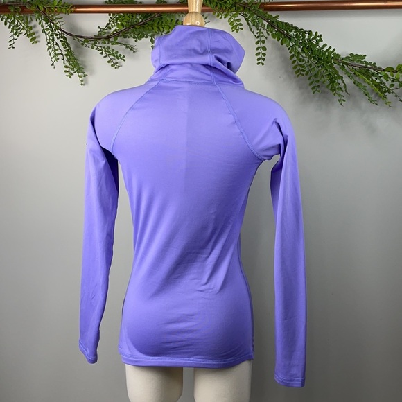 Nike Pro cowl neck lavender running pullover S - Picture 6 of 7